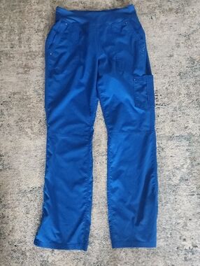 Healing Hands Cobalt Royal Blue Straight-Leg Utility Scrub Pants Stretch MT